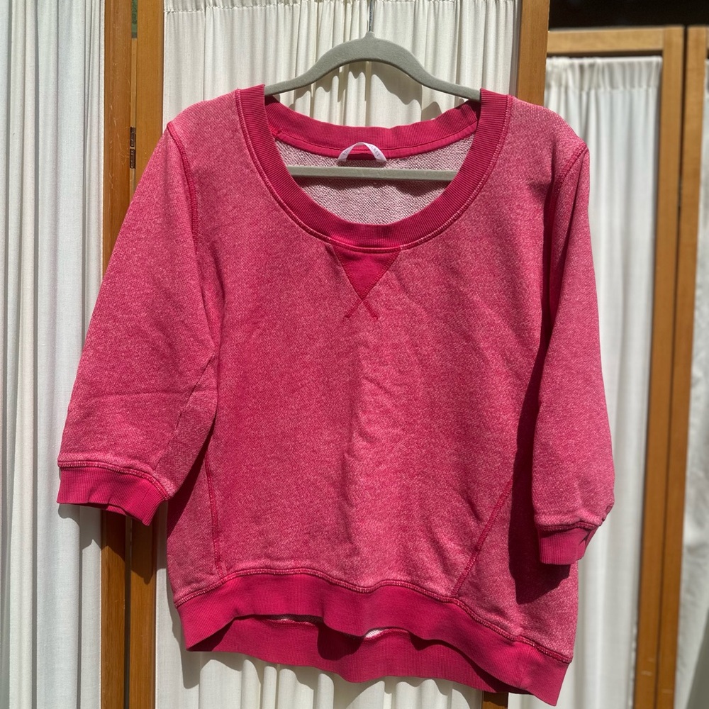 Victoria's Secret Vibrant Pink 3/4 sweatshirt